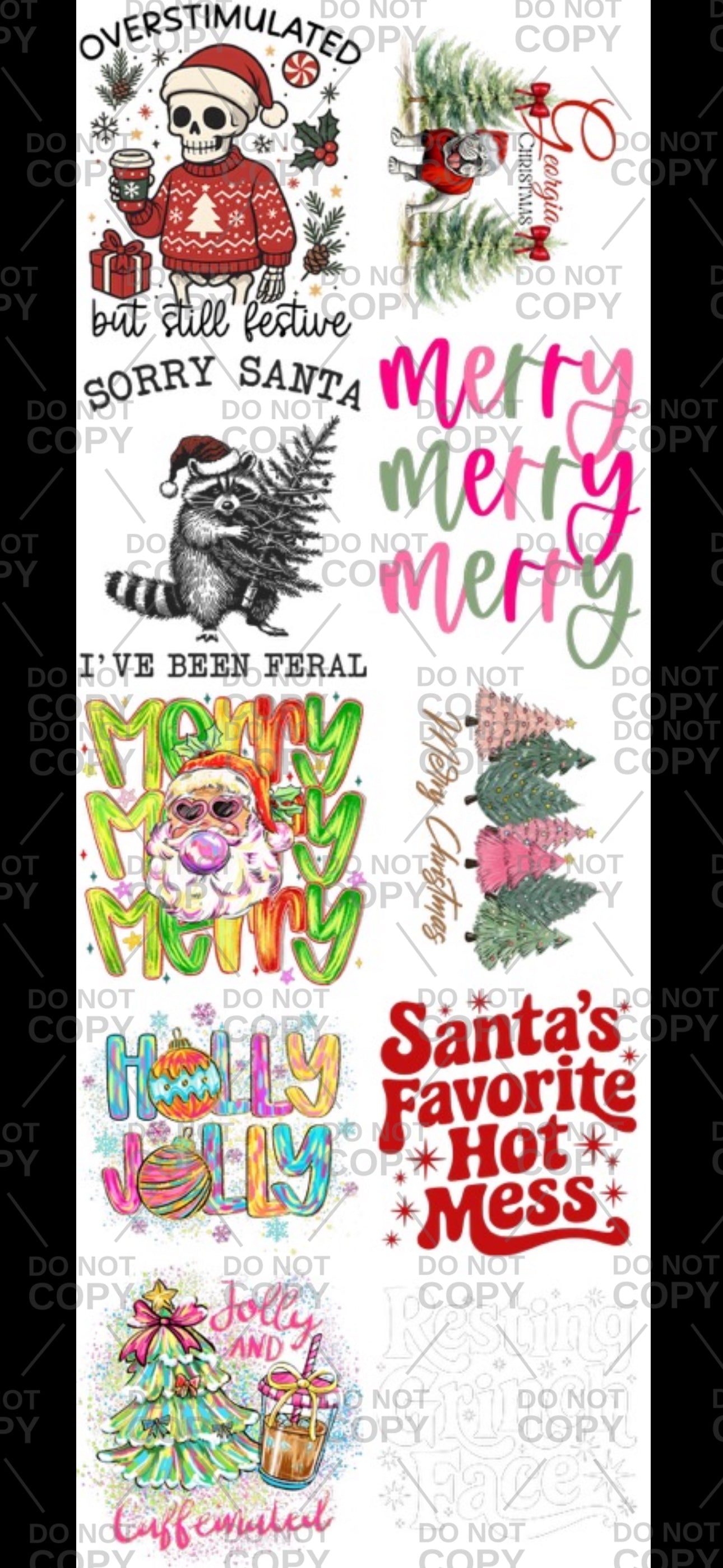 Christmas 60” Gang Sheet - General