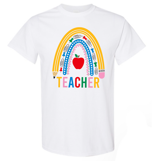 Teacher Pencil Rainbow